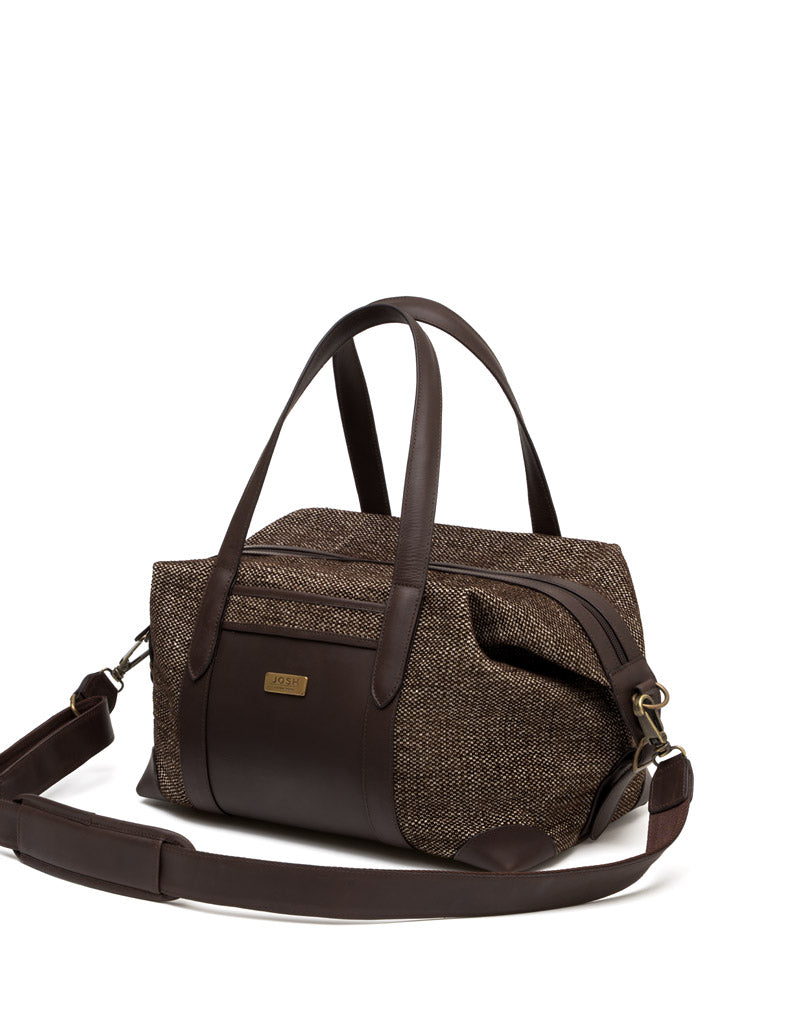 Bowldin en cuero para hombre color café