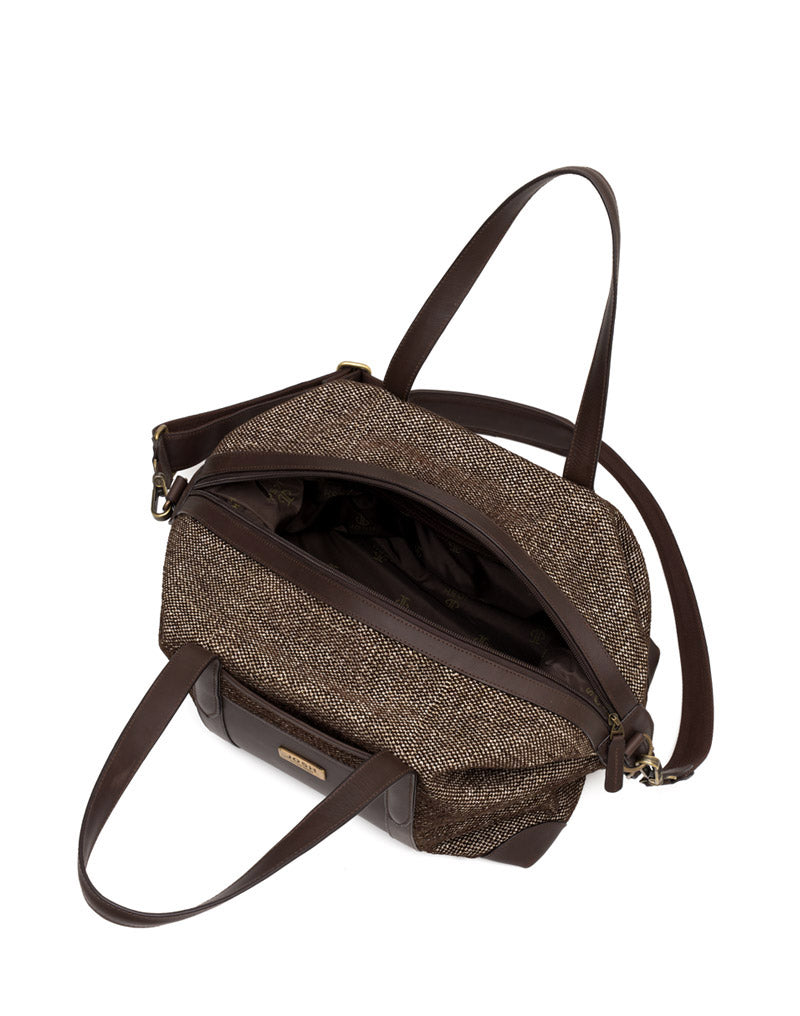 Bowldin en cuero para hombre color café
