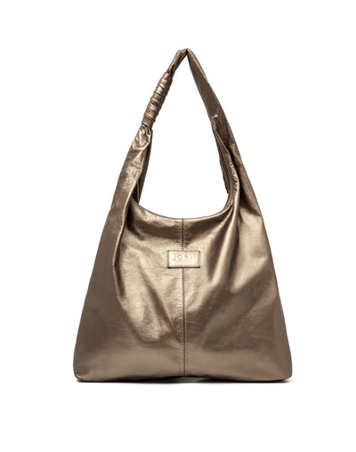 Bolsa en cuero suave . - Color Bronce