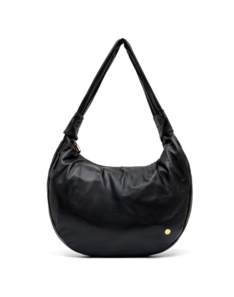 Bolsa en cuero suave para dama. en color Negro