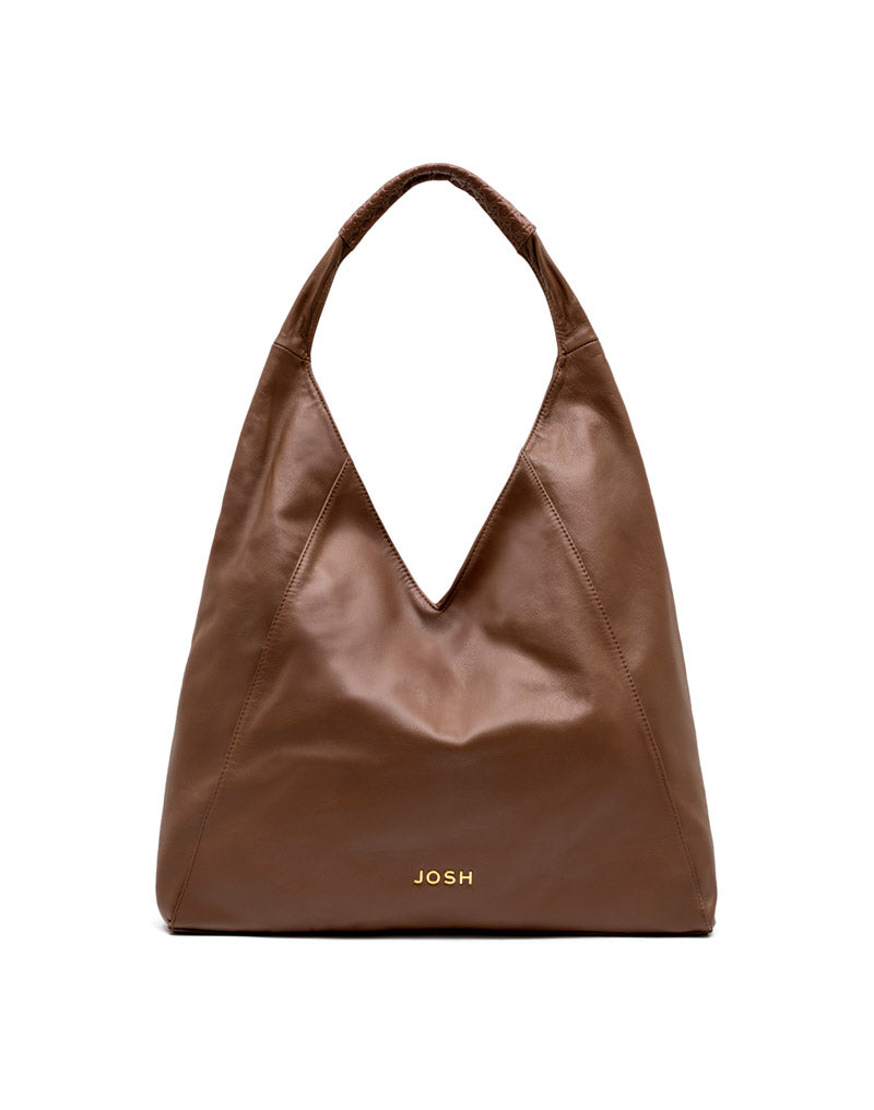 Bolsa casual de cuero en color Cafe