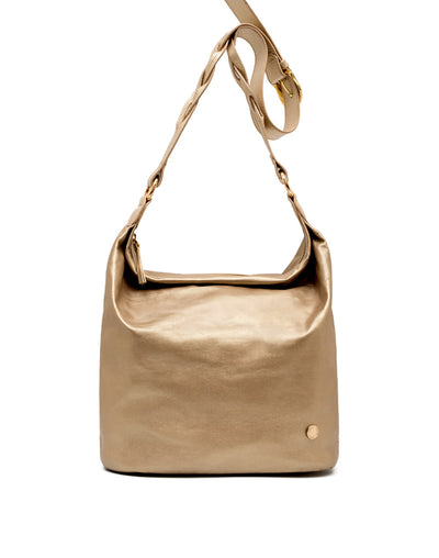Bolsa casual de cuero  P2900 – Josh - Color Peltre