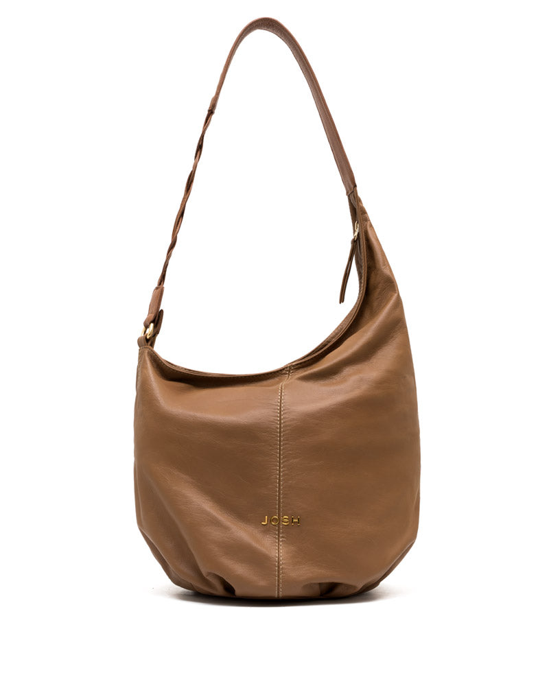 Bolsa en cuero suave para dama. en color Miel
