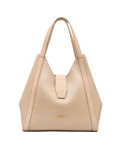 Cartera en cuero . - Color Arena