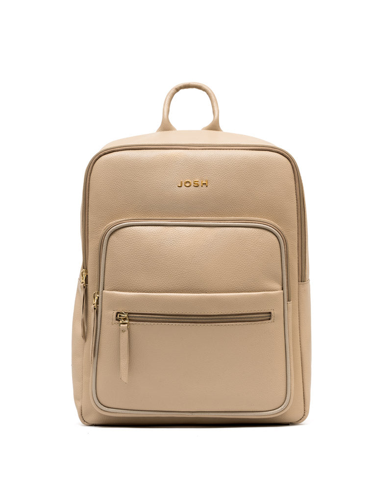 Morral en cuero para dama en color Beige