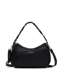 Bolso manos libres en cuero para dama color negro