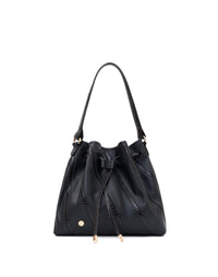 Cartera en cuero para dama color negro