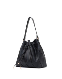 Cartera en cuero para dama color negro