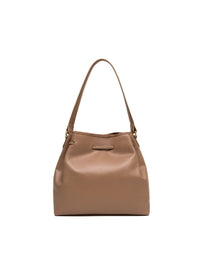 Cartera en cuero para dama color Taupe