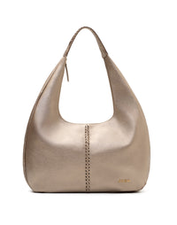 Cartera con tejido en cuero para dama en color Bronce