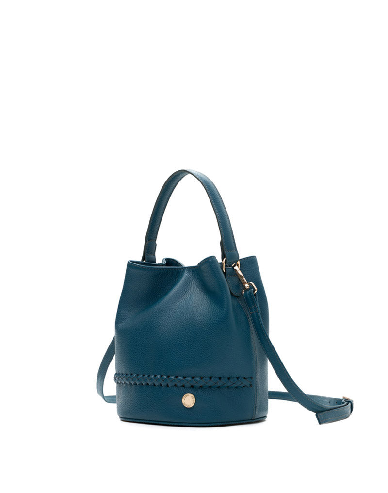Bolso manos libres con tejido en cuero para dama REF P2923