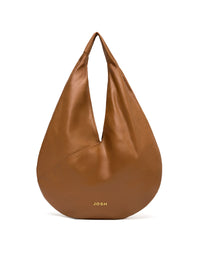Bolsa elegante en cuero para mujer color miel