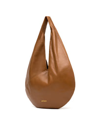 Bolsa elegante en cuero para mujer color miel