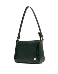 Bolso manos libres en cuero para dama color verde