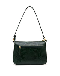 Bolso manos libres en cuero para dama color verde