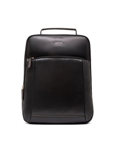 Morral en cuero . - Color Negro