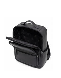 Morral elegante de cuero para hombre color negro