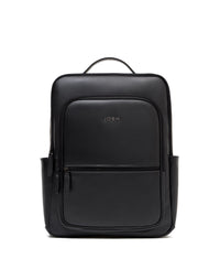 Morral elegante de cuero para hombre color negro