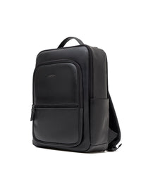 Morral elegante de cuero para hombre color negro