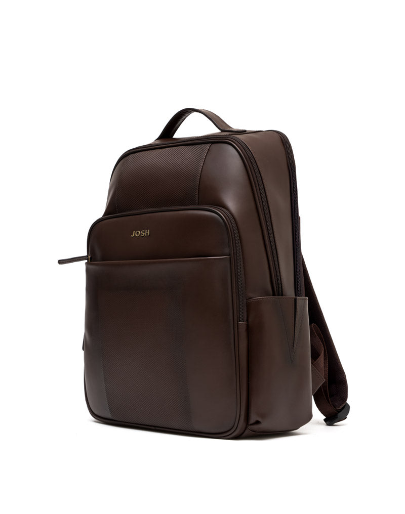 Morral en cuero para hombre  color café