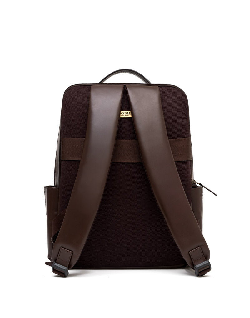 Morral en cuero para hombre  color café