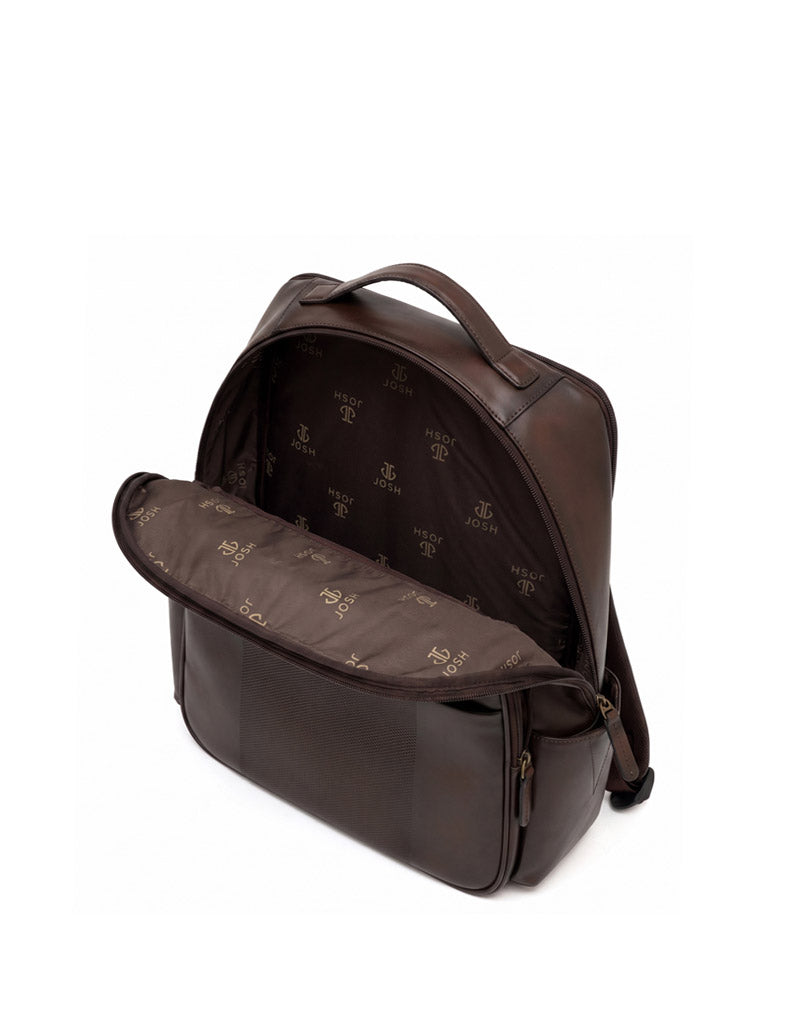 Morral en cuero para hombre  color café