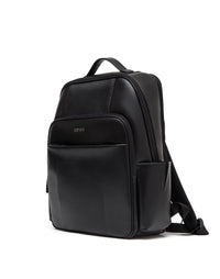 Morral en cuero para hombre color negro