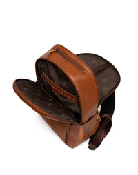 Morral en cuero para hombre  color Miel REF P424K