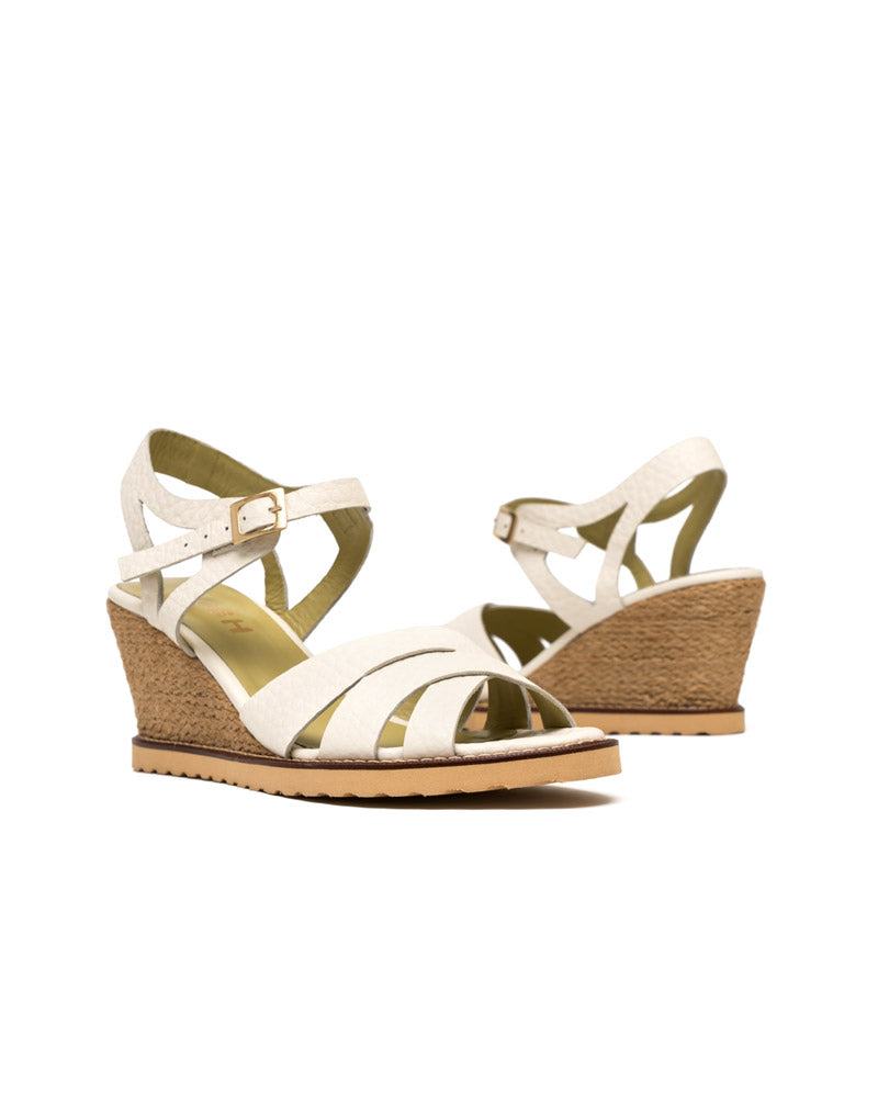 Sandalia tacón de cuero REF PKT1583