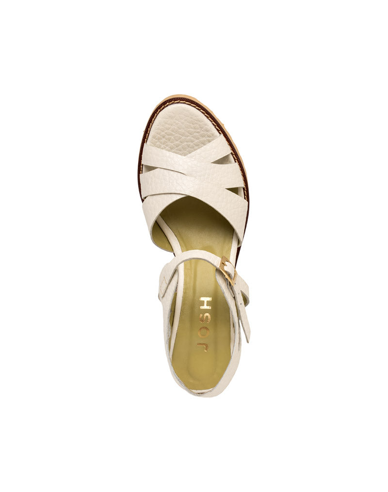 Sandalia tacón de cuero REF PKT1583