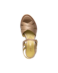 Sandalia tacón de cuero REF PKT1583