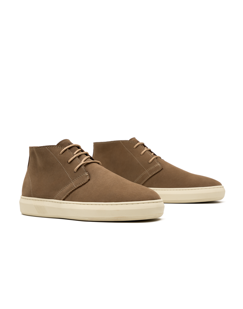 Bota casual de cuero para hombre arena REF QATA10