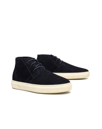 Bota casual de cuero para hombre color azul