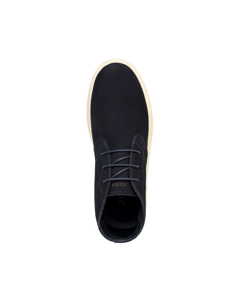 Bota casual de cuero para hombre color azul