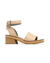 Sandalia plataforma de cuero  REF SDI1802