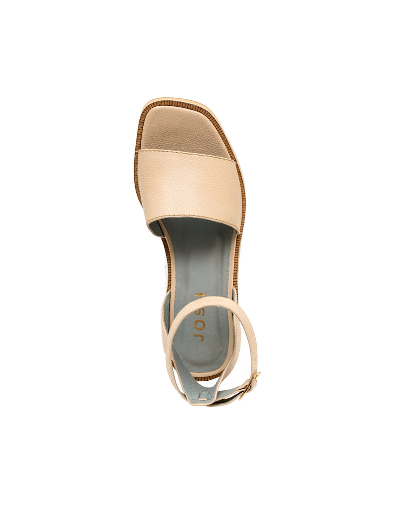 Sandalia plataforma de cuero  REF SDI1802