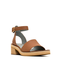 Sandalia plataforma de cuero  REF SDI1802