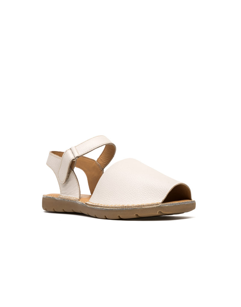 Sandalia deportiva plana , confortable en cuero  REF SFI1465SL