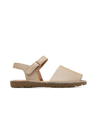 Sandalia deportiva plana confortable en cuero  REF SFI1465SL