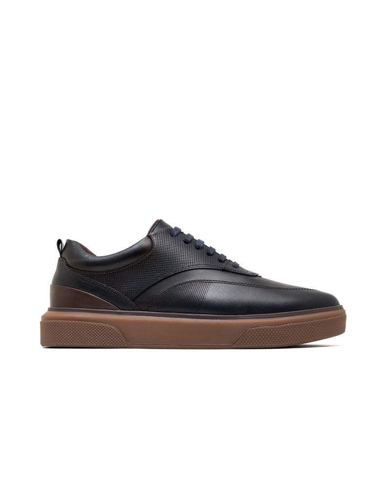 Zapato casual para hombre en cuero 100% colombiano en color Azul