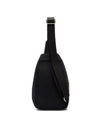 Bolso manos libres en cuero para hombre color negro