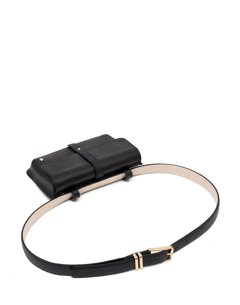 Manos libres en cuero para dama negro REF T2903