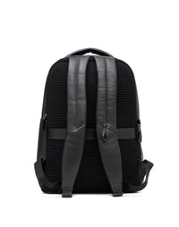 Morral versátil en cuero para hombre color negro