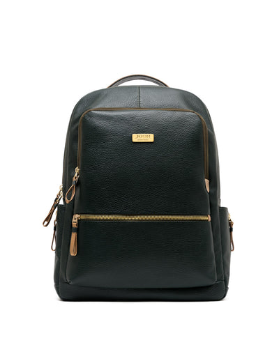 Morral en cuero . - Color Verde