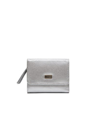 Billetera en cuero para dama en plata REF TDJ060