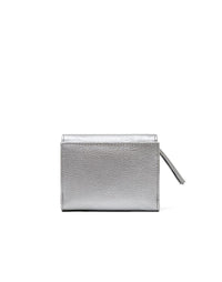 Billetera en cuero para dama en plata REF TDJ060