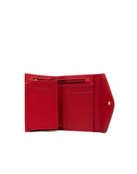 Billetera en cuero . - Color Rojo