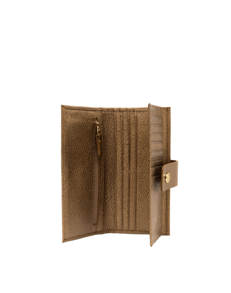 Billetera en cuero . - Color Vino