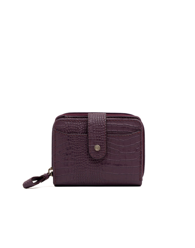 Billetera de cuero grabado elegante para mujer REF TDJ077