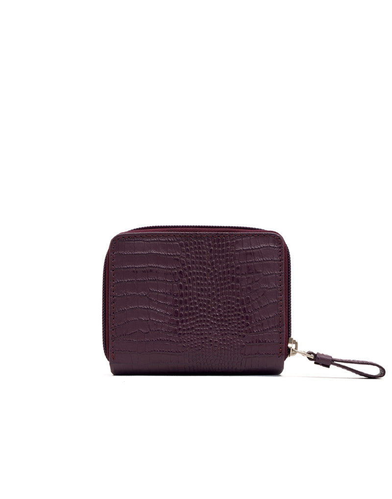 Billetera de cuero grabado elegante para mujer REF TDJ077
